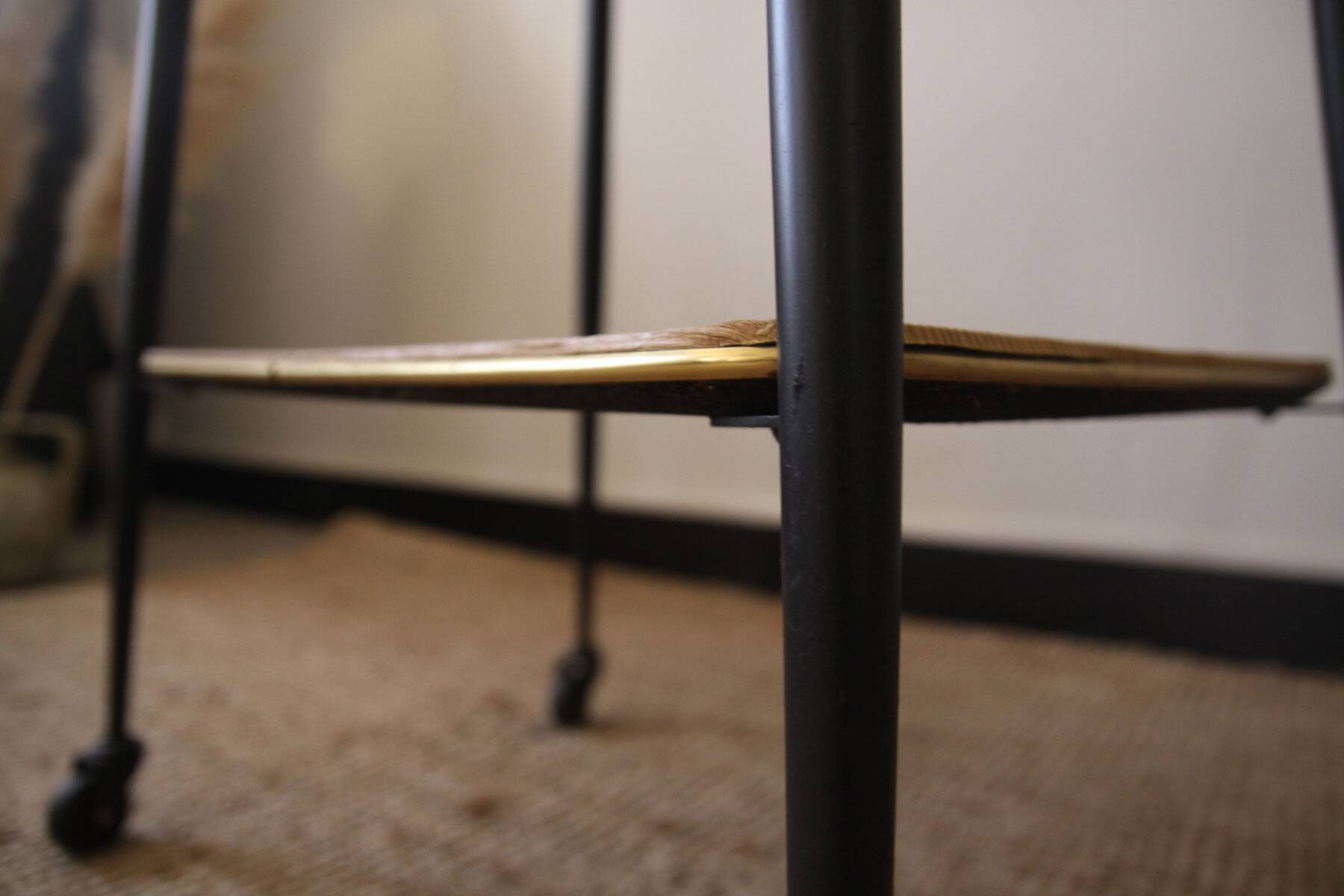 Vintage trolley on wheels