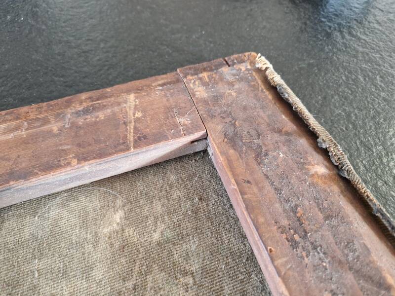 Eugène Scipion d'Harmenon (born in 1825) - Oil on woolen canvas Portrait