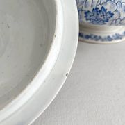 Antique ironstone tureen “Flora Lichen” Creil and Montereau