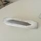 Pair of vintage brushed aluminum furniture handles