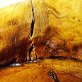 Olive wood catchall Monoxyle brutalist vintage 50s-60s handcrafted