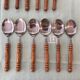 Vintage wooden cutlery set