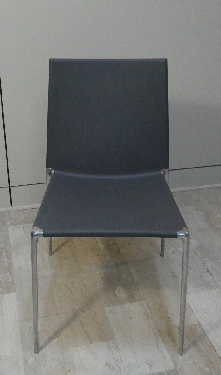 Aluminium and polyurethane chairs by Roberto Barbieri for B&B Italia, early 21st century, set of 4.