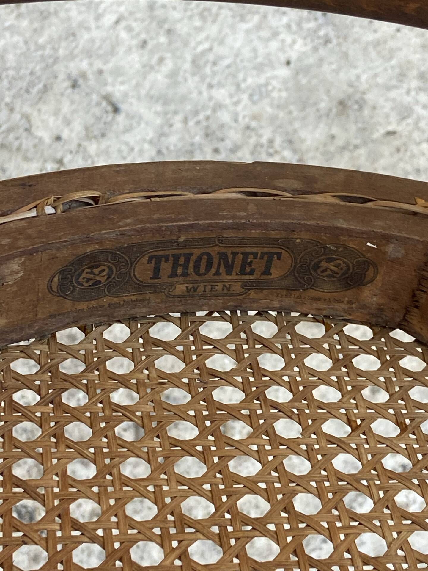 Set of Thonet chairs with caning
