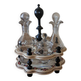 servant oil maker vinegar maker salt pepper shaker mustard pot Napoleon in Salins earthenware