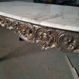 Table basse dessus marbre