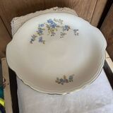 Floral tart dish in Italian ceramic by Royal Tognana