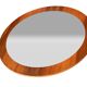 Vintage Round teak wall mirror 1970s wall mirror