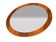 Vintage Round teak wall mirror 1970s wall mirror