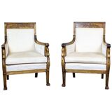 Set of Vintage Mahogany Chairs, 1920s