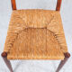 Teak and wicker dining chairs, 1960s