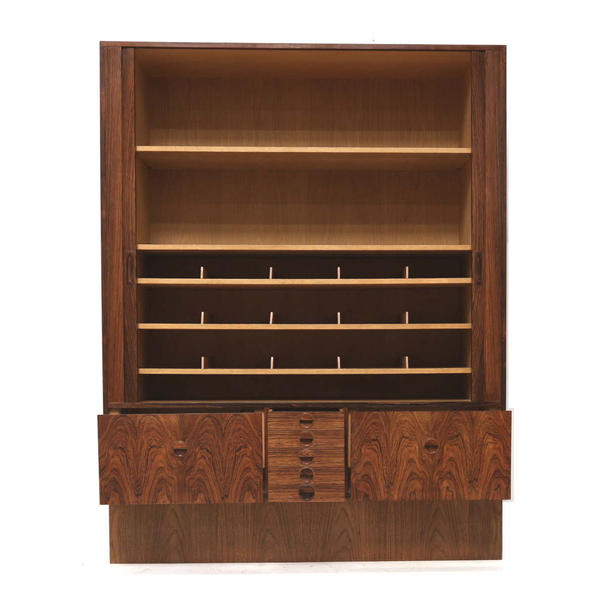 Xxl vintage rosewood sideboard / highboard made in the 60s