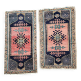 Lot de 2 tapis turcs vintage faits main