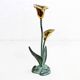 Brass flower candle holder