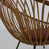 Typical dutch design rattan easy chair for Rohé Noordwolde Holland