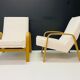 Paire de fauteuils steiner