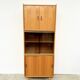 Bibliothèque vitrine modulable vintage – bois blond & verre fumé (189 cm)
