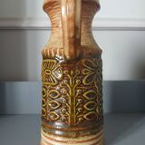 Pichet vintage West Germany brun ocre 25 cm