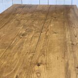 Table de ferme anglaise en pitch pin , fabrication des années 80