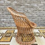 Vintage rattan armchair