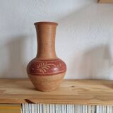 Vase terre cuite artisanal ancien
