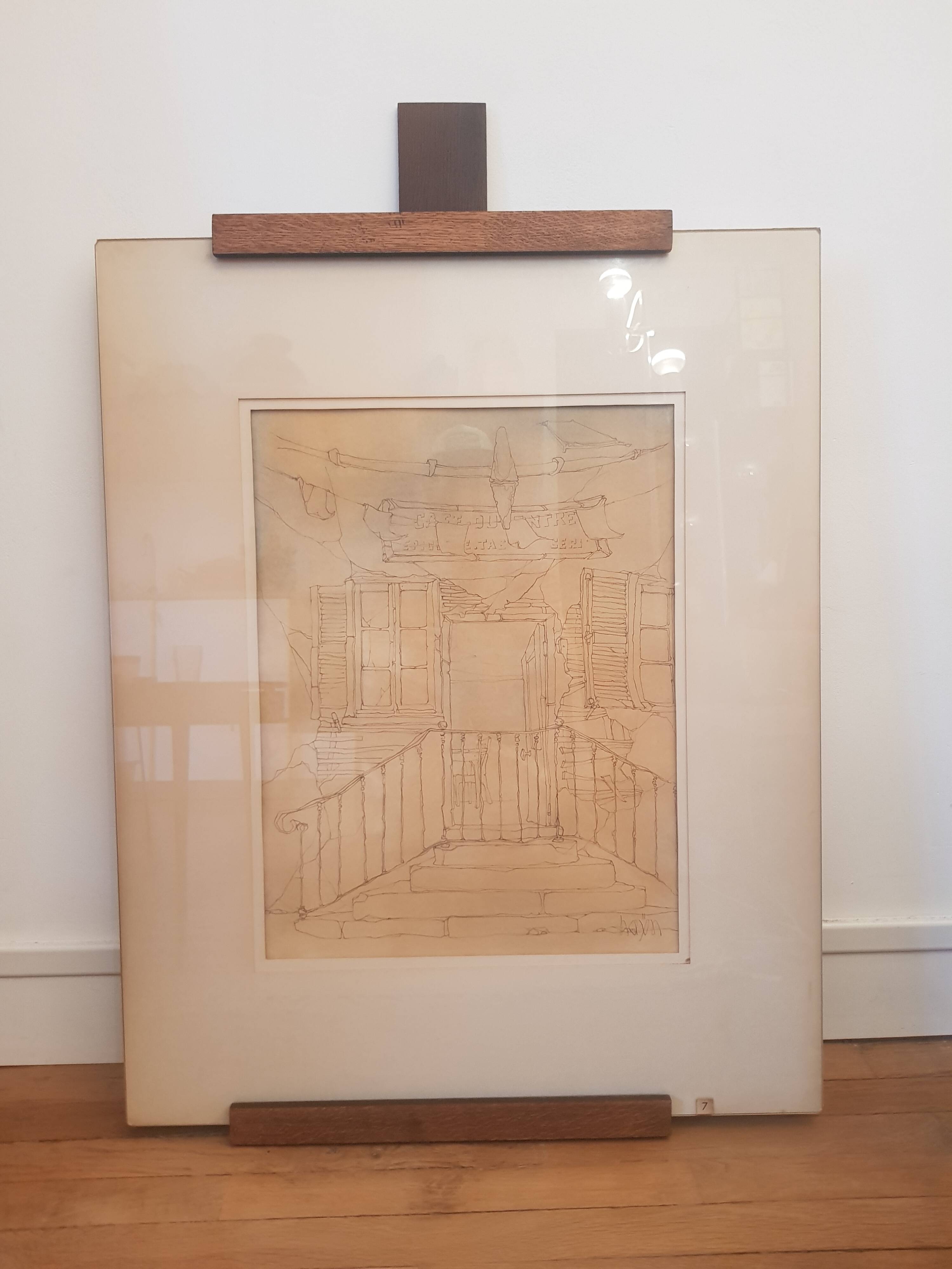 Vintage painting signed Hayn