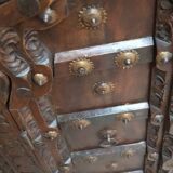 Antique mirror with door