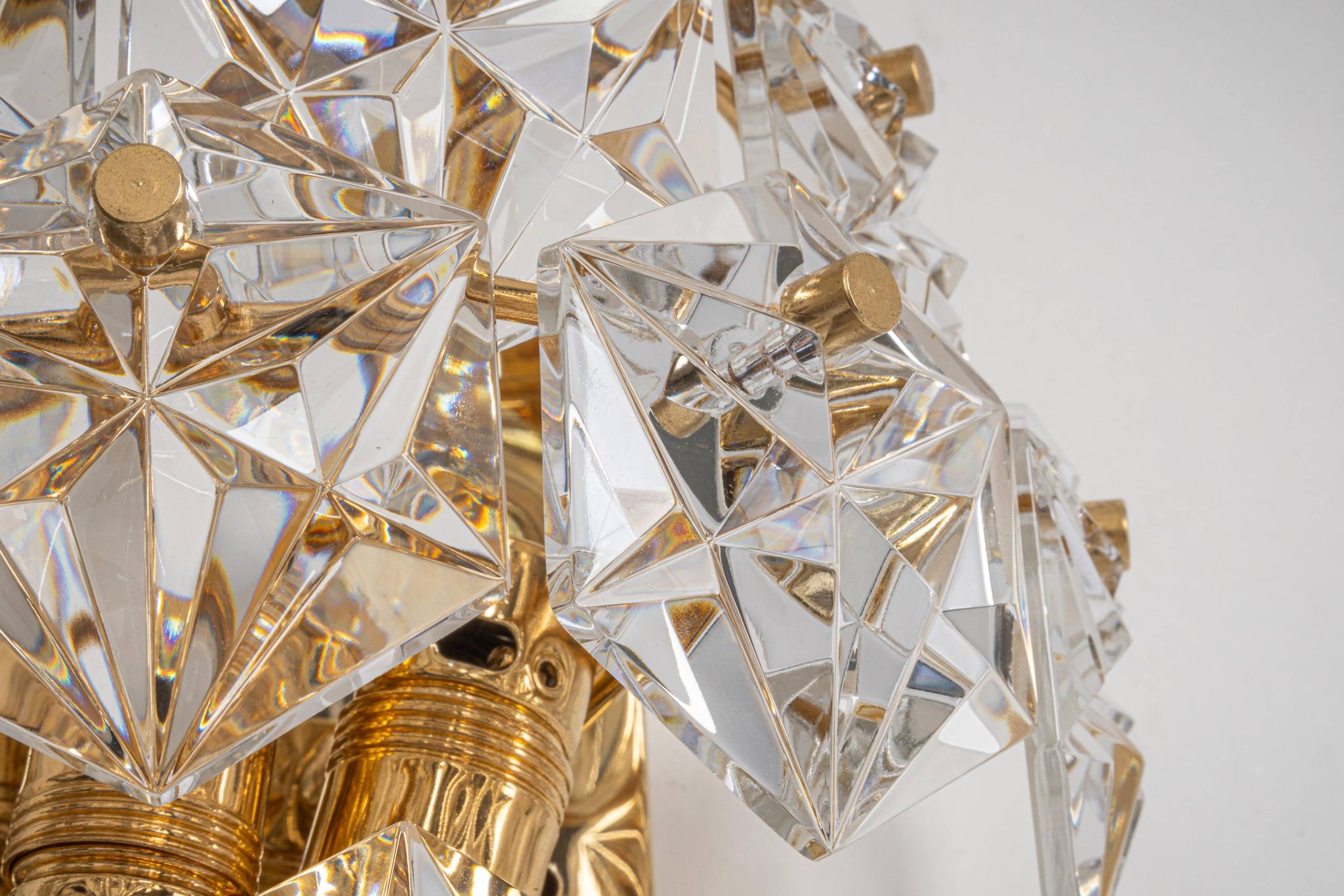 Pairs of Crystal Wall Lights by Kinkeldey, Germany, 1970s