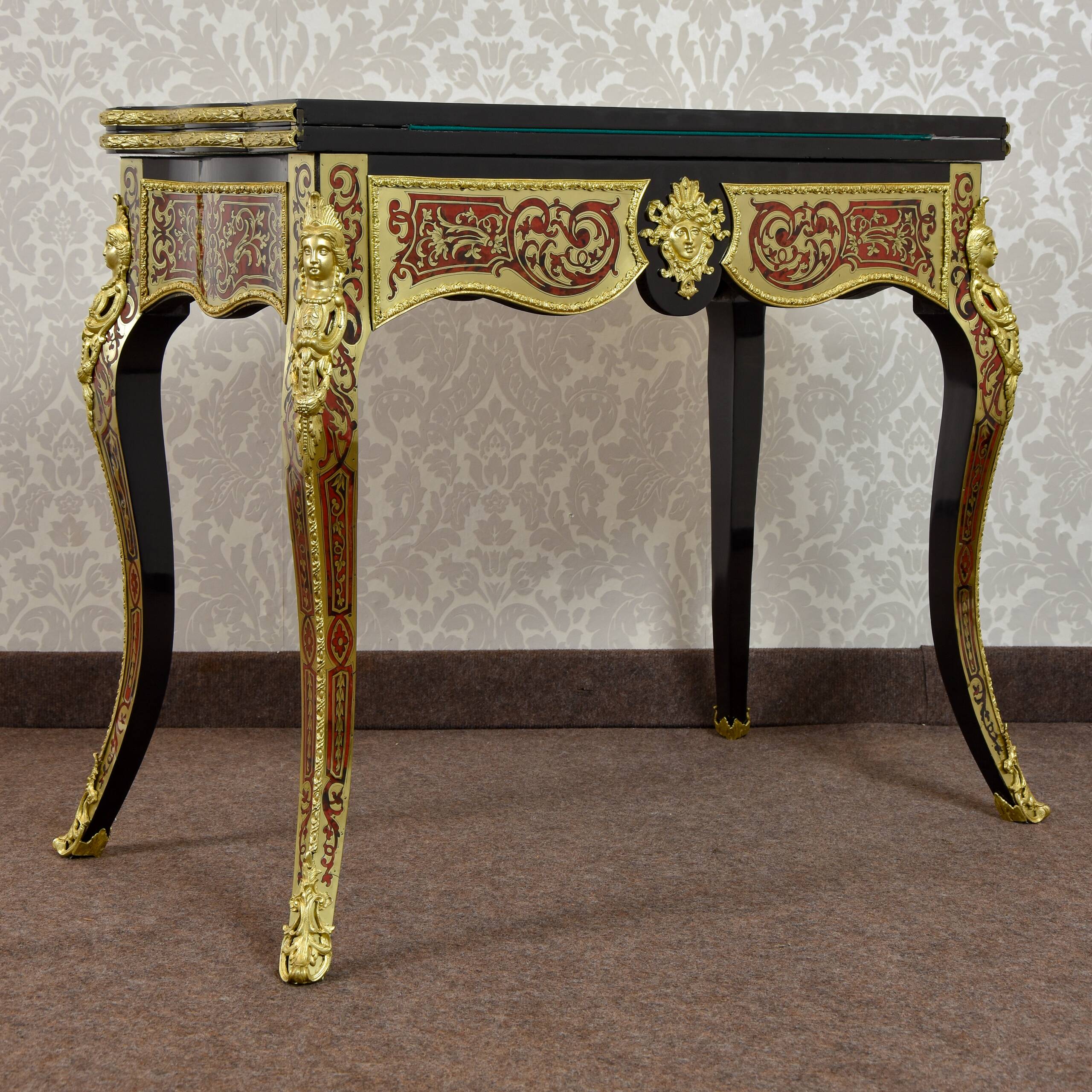 Boulle game table, Regency style - 19th century