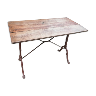 Table bistrot ancienne en bois