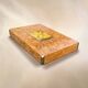 "Alveo" coffee table in wood burl and brass, Willy Rizzo – 1970
