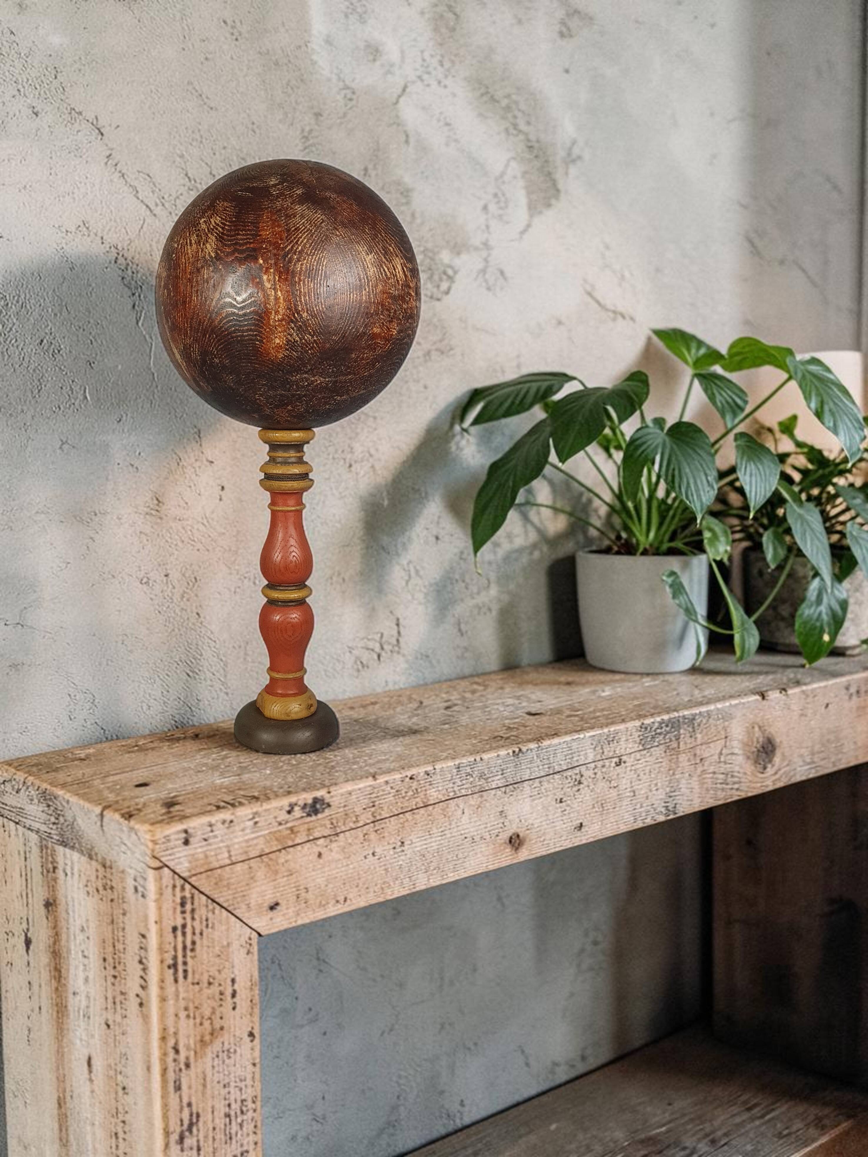 Scandinavian wall light extendable to 95 cm & adjustable, waxed patina wood DS070