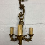 Louis XV style wall lamp in gilded bronze