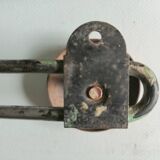 Old coat hanger two hooks