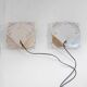 1970s Pair of “Diamante” Murano Glass Wall Sconces by Mazzega