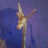 Lot of 3 bronze antelopes