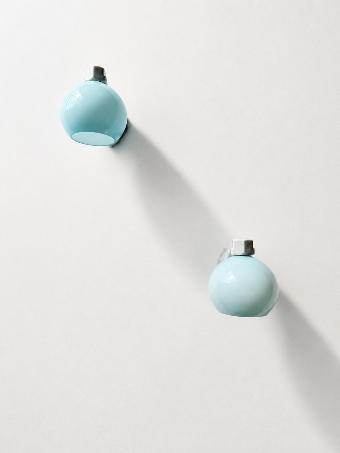 Art Deco porcelain wall lights