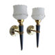 Pair of 60s vintage brass sconces