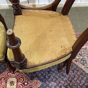 Suite de 4 chaises anglaises Victoriennes 19ème en Acajou