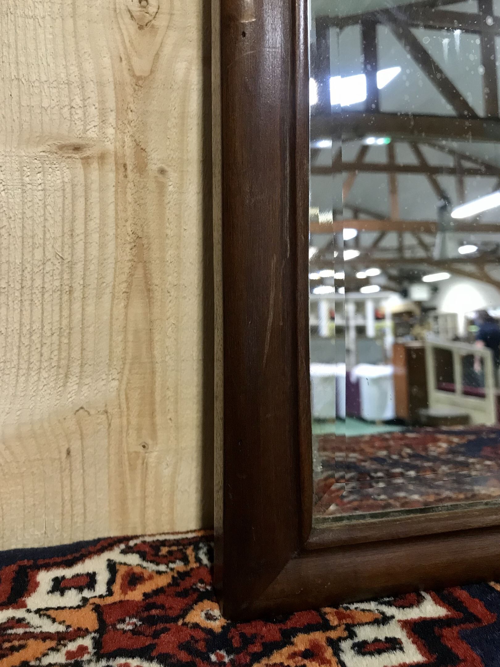Mahogany english mirror