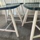 Series of 4 Scandinavian wooden chairs 60s-70s