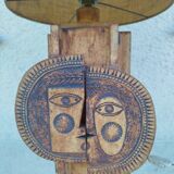 Ceramic lamp R. CAPRON & J. DERVAL Vallauris