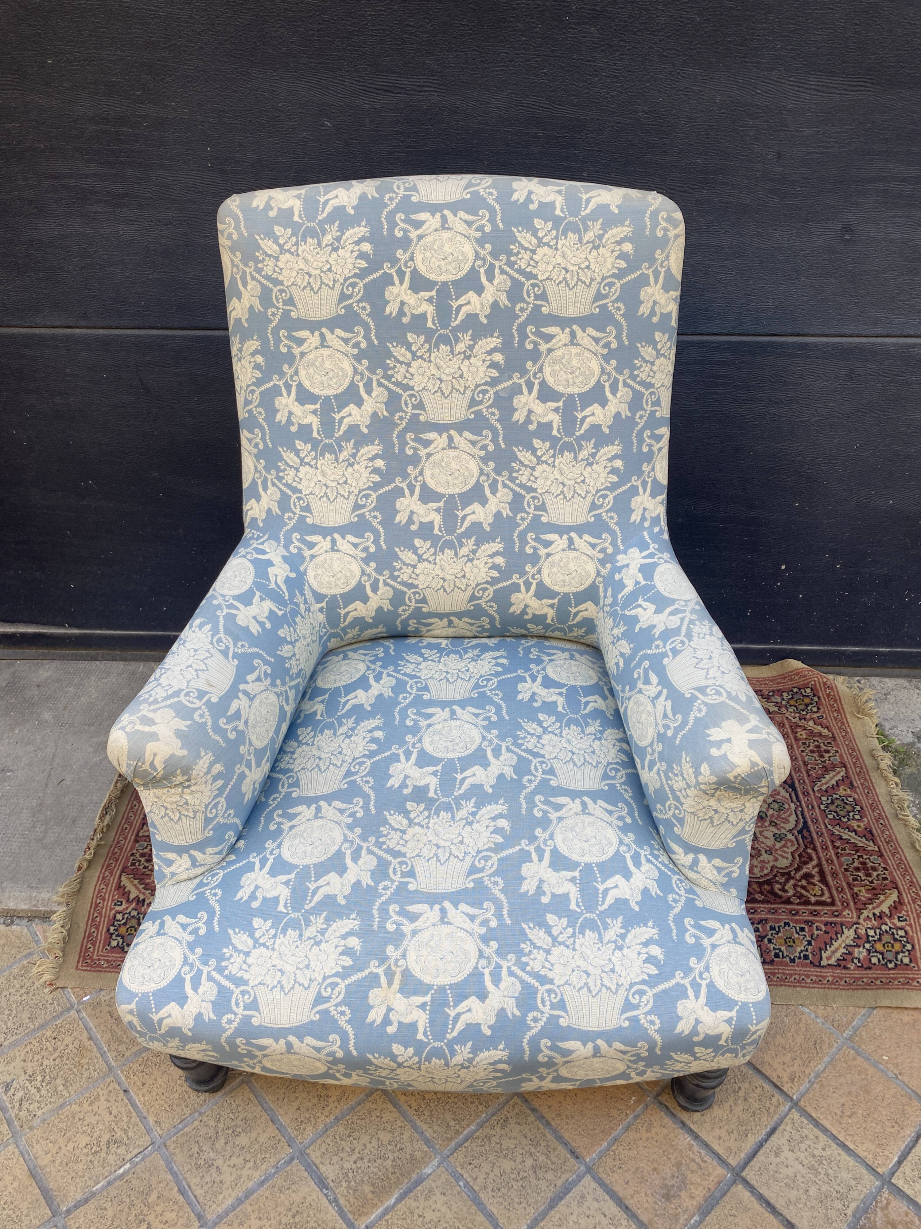 Napoleon III toad armchair