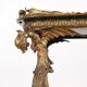 Table basse ancienne Middle Victorian en bronze et papier mâché, Angleterre, XIX Century