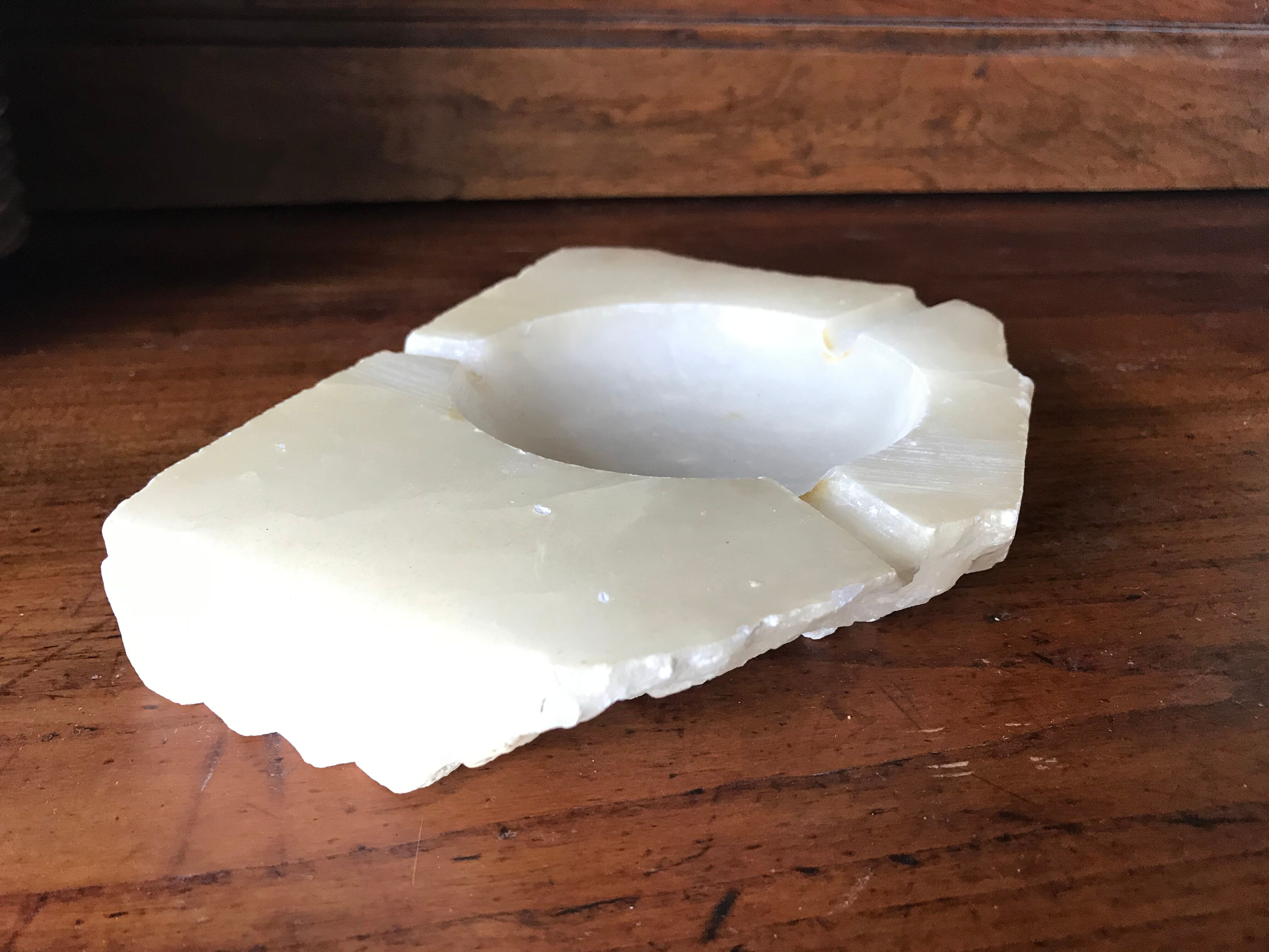 Vintage alabaster ashtray