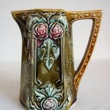 Old art nouveau pitcher in Onnaing slip