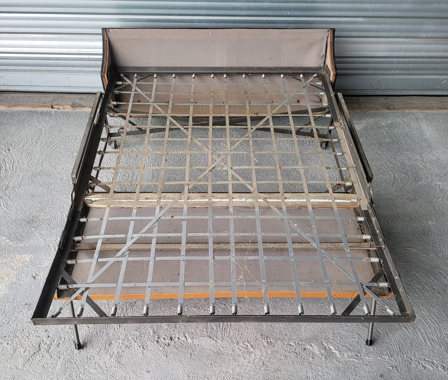 Authentic Vintage sofa bed sofa bed bench in very good condition