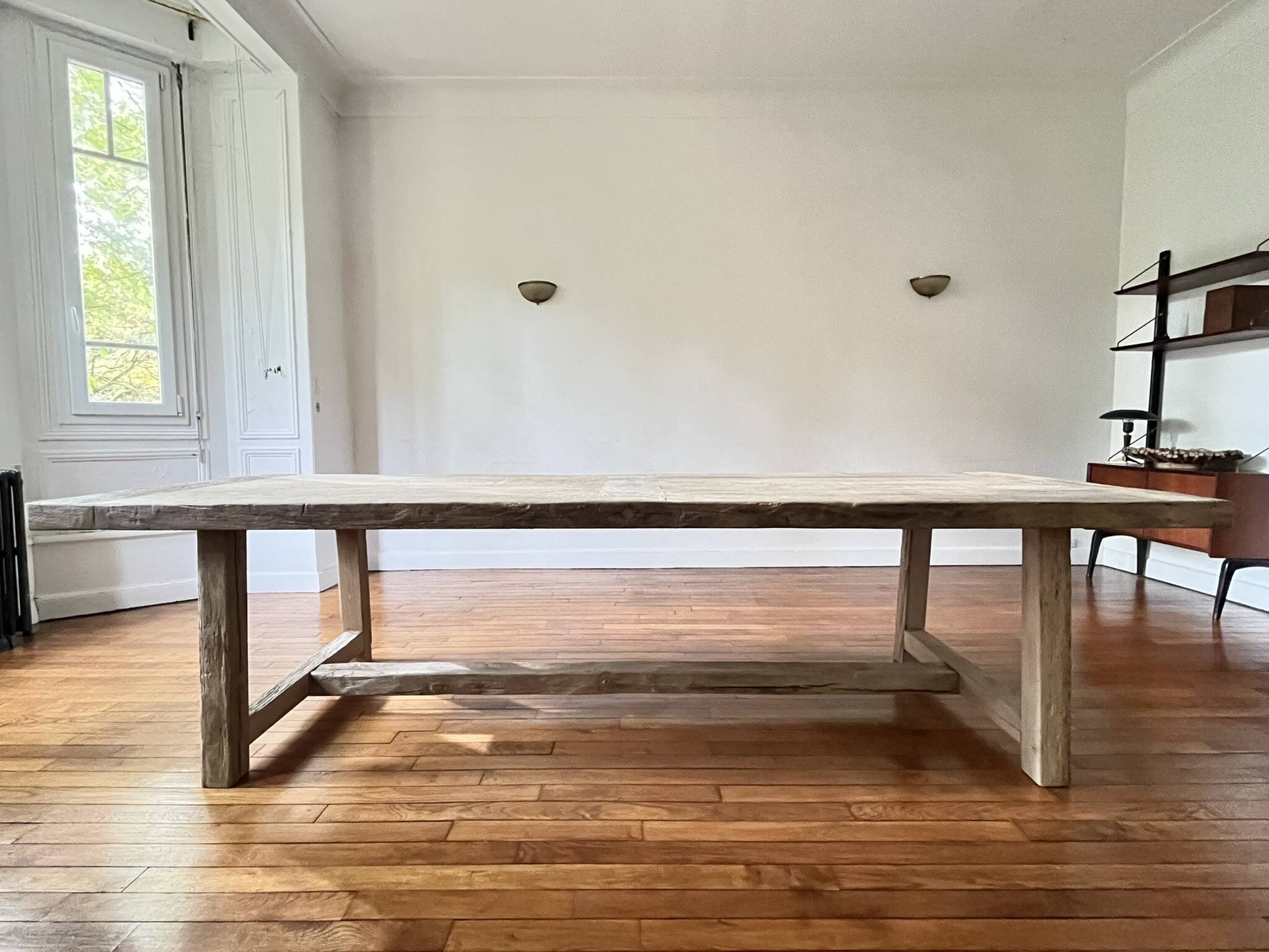 Ancienne Table de Ferme Founder en Chêne Massif 225 cm de long