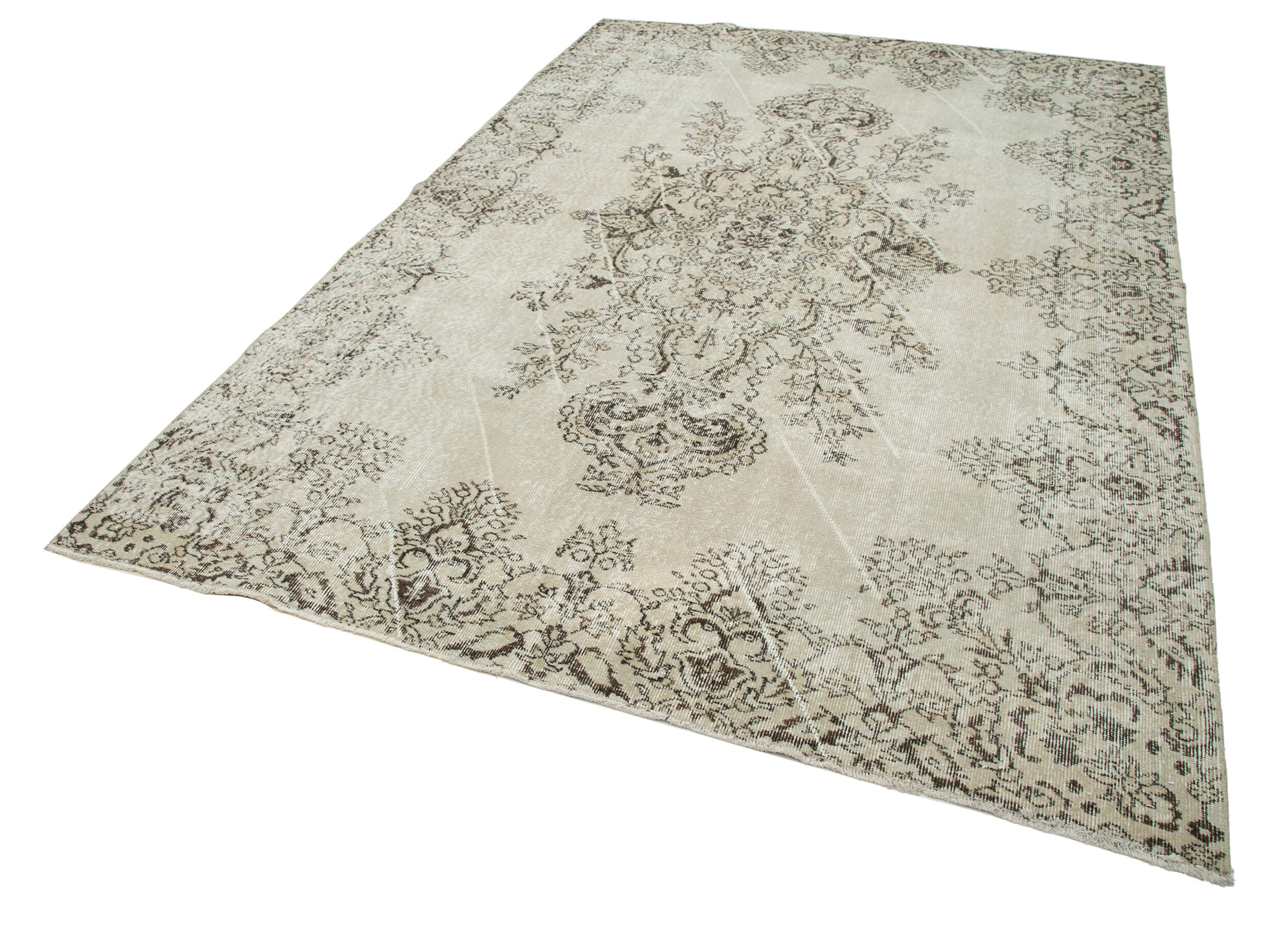 Hand-Knotted One-of-a-Kind Turkish Beige Rug 200 cm x 305 cm - 25312