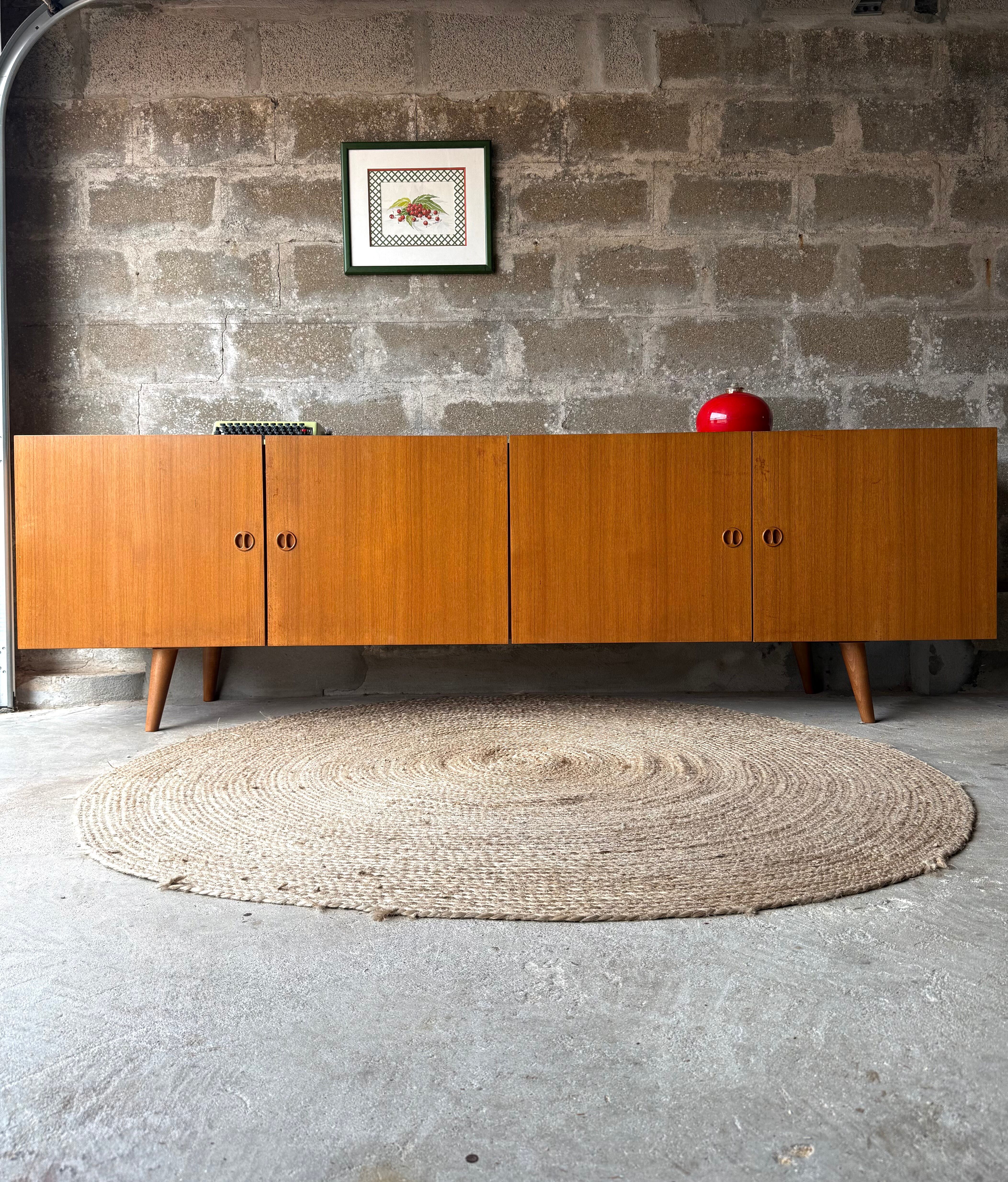 Vintage Scandinavian teak sideboard, 1970.